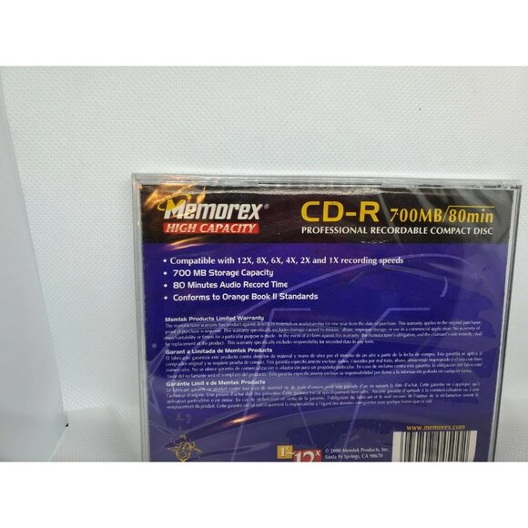 Memorex CD-R High Capacity 700MB 80 Min Professional Recordable Disc - Picture 5 of 7
